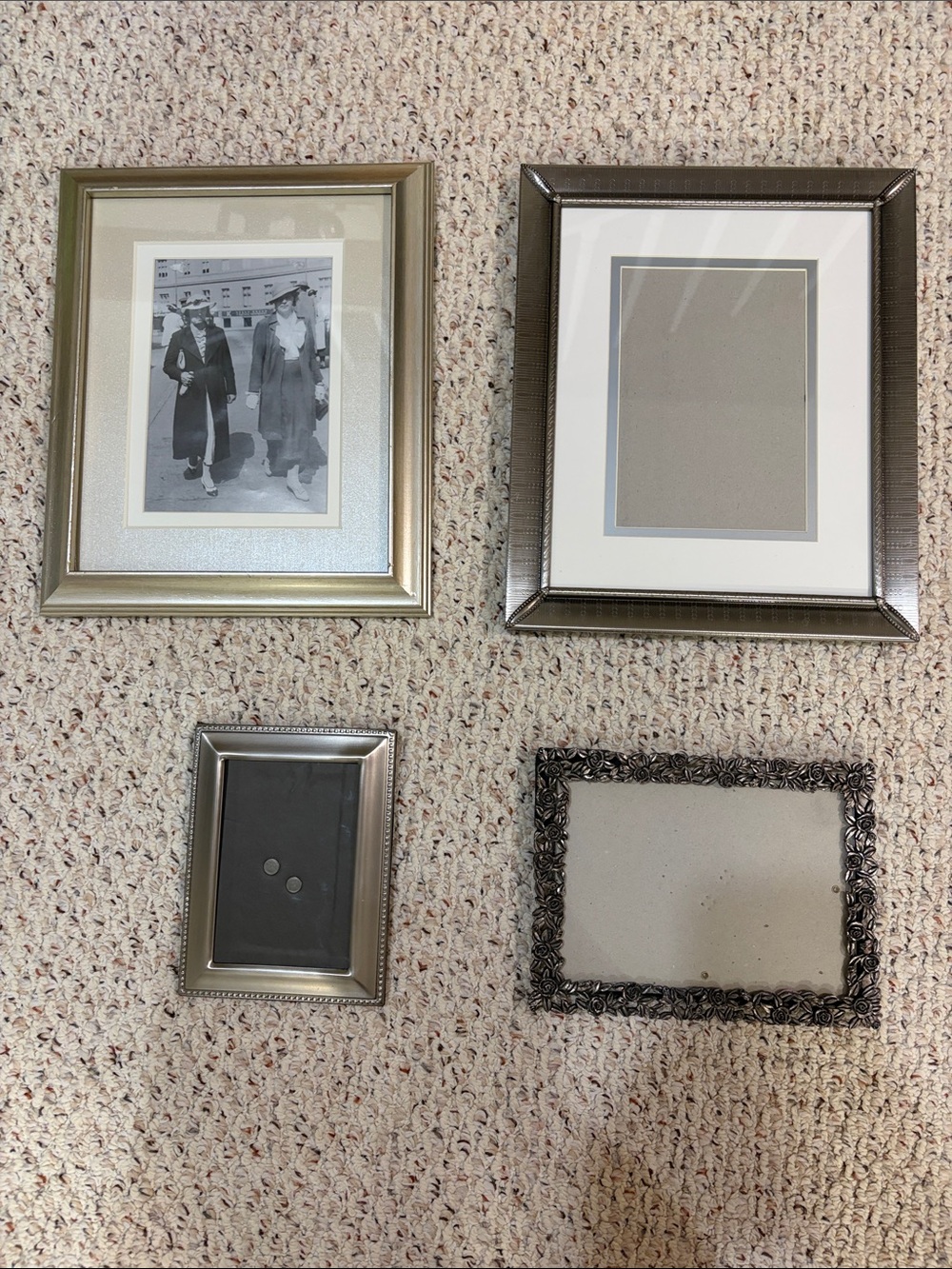 Decorative Silver and Bronze Picture Frames Set - Home Accents